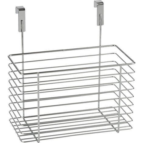Hängender Küchenschrank-Organizer M, Aufbewahrungskorb für Schränke, Metall, 24 x 15 x 24,5 cm, glänzend (1/5)