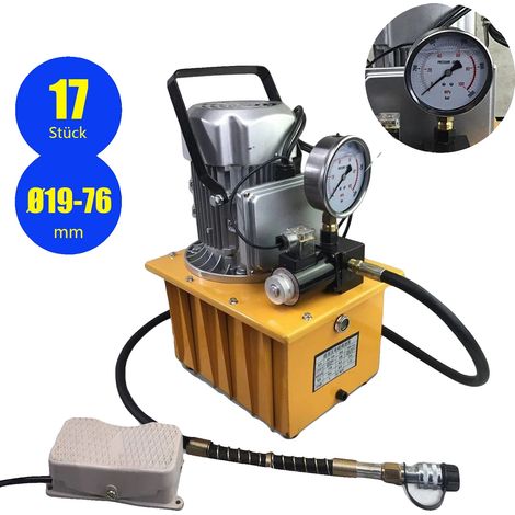 Pompe hydraulique, puissance de 750W, capacité d'huile de 7L, 220V, UE (1/5)