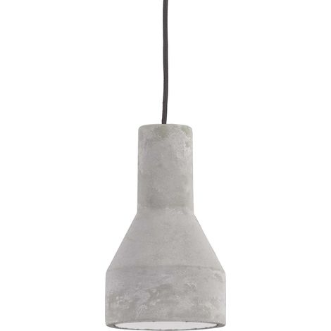 Ideal Lux Oil - 1 lámpara colgante de techo gris cemento, E27 (1/2)