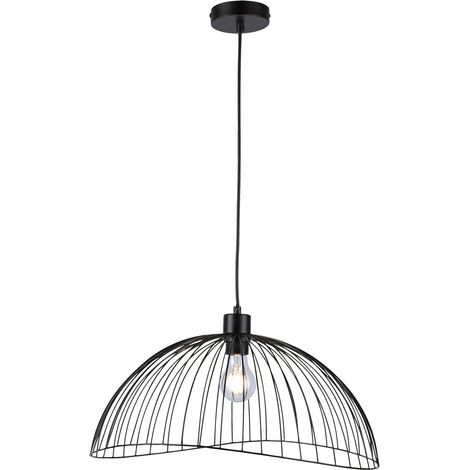 Projecteur de plafond suspendu vintage lampe à pendule à filament rétro avec lumière de cage dans un ensemble comprenant des ampoules LED