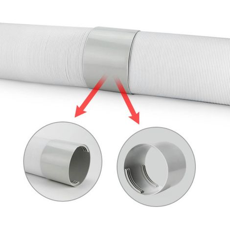 Raccord de tuyau d'évacuation de climatiseur 5,9 pouces, connecteur de raccordement universel, support d'extension de raccord CA, filetage CW/CCW (1/5)