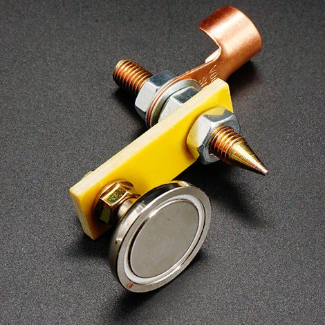 Connecteur de tête magnétique de soudage, outils de carrosserie automobile, Machine de débosselage de voiture au sol, pièces de rechange, support de goujon (1/5)