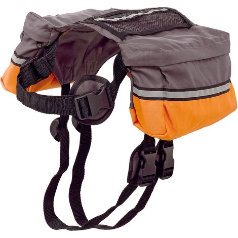 Ferplast DOG SCOUT Zaino per cani di taglia media e grande. Variante DOG SCOUT - Misure: A: 44-85 cm B: 65-108 cm C: 65-108 cm L 30 cm - (1/5)