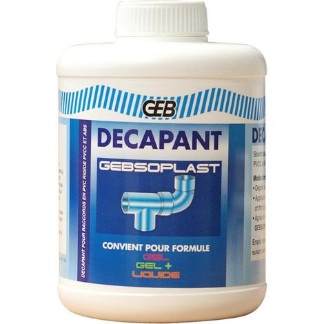 GEB – Décapant pour raccords PVC 1 L – Solvant de nettoyage agréé CSTB – Pour chantiers humides et espaces confinés