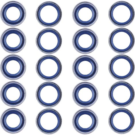 10 x Set de joints d'huile compatible Husqvarna 154 240 245 254 257, 346 XP, 351, 357 XP, 359, Set de joints d'huile (10 grands, 10 petits) (1/5)