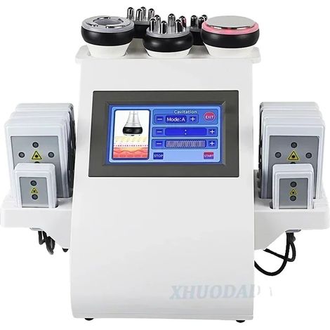 Máquina de adelgazamiento corporal por cavitación ultrasónica de 40K, con certificación CE y tecnología de radio multipolar. (1/2)