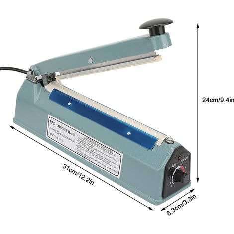 Manuelle Siegelmaschine mit 8-Zoll-Metallgehäuse, europäischer Standardstecker, 220 V, nur im Überseelager erhältlich. (1/5)