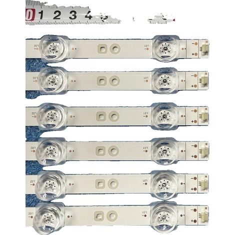 Striscia LED, 9 LED, 61,8 cm, dimmerabile, in alluminio, per TV da 65 pollici (1/5)