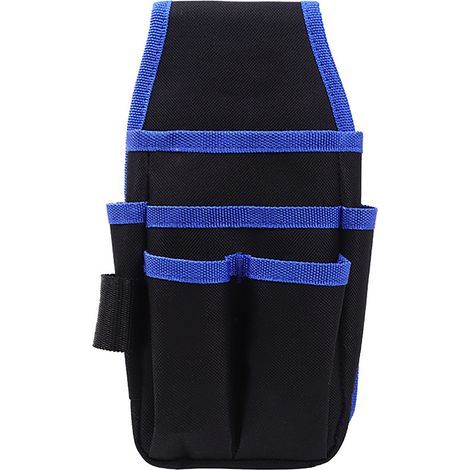 Sac à outils d'électricien Kit de taille en tissu Oxford multifonctionnel pour réparation professionnelle Bleu (1/5)