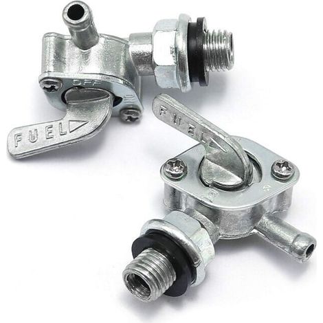 Set di 2 rubinetti per serbatoio carburante M10 x 1,25 per generatori a benzina, valvola di commutazione carburante per pompe di benzina per serbatoi di benzina 950 (1/4)