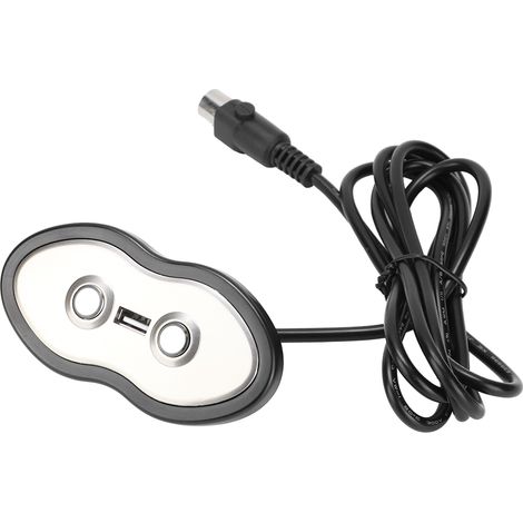 Ortviai Télécommande pour canapé électrique avec rétroéclairage LED et port USB 5 V/2 A – Argent (1/5)