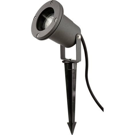 Deko Light 732161 Spiky Faretto da giardino GU10 35 W Grigio scuro