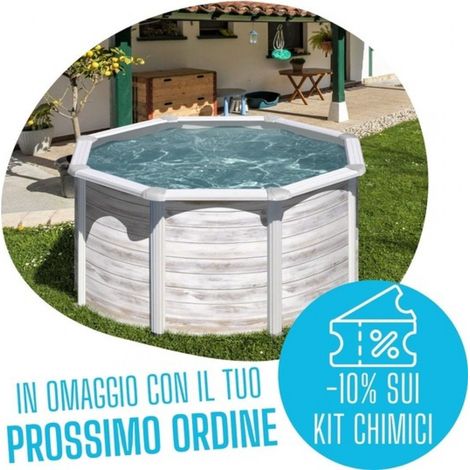 Piscina fuori Terra Finlandia Gre diametro 240 cm - h 120 cm (1/10)