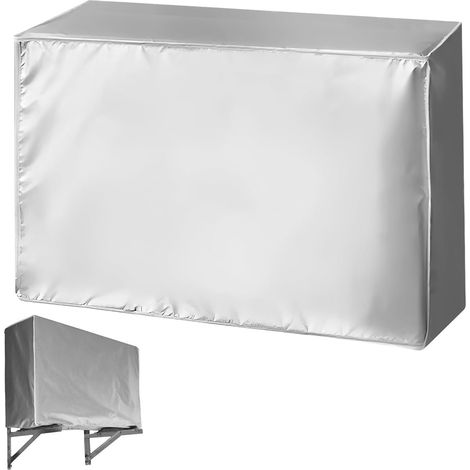 Housse Protection Climatiseur Extérieur - 1 - Polyester - Imperméable Anti-UV - Résistance Intempéries - Jardin Terrasse - 86x32x56cm (1/5)