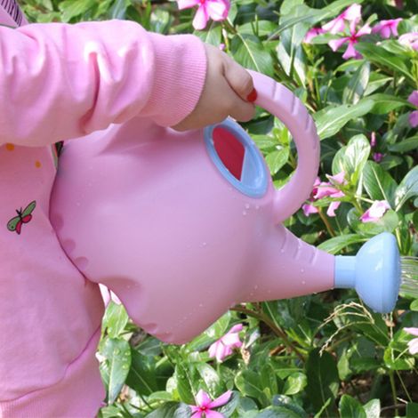 Arrosoir pour enfants en forme d'éléphant, mignon, en plastique, jouet de jardinage, 1,5 L, rose (1/5)