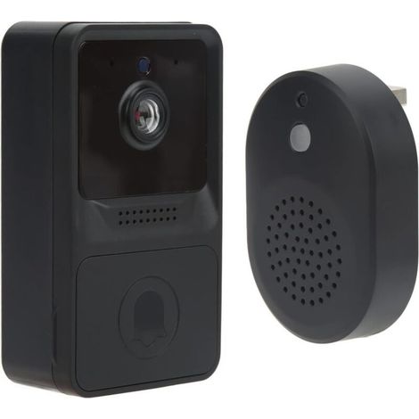Sonnette sans Fil avec Caméra, Sonnette WiFi Extérieure avec Carillon, Détection de Mouvement PIR, Audio Bidirectionnel, Sonnette Video Doorbell (1/4)