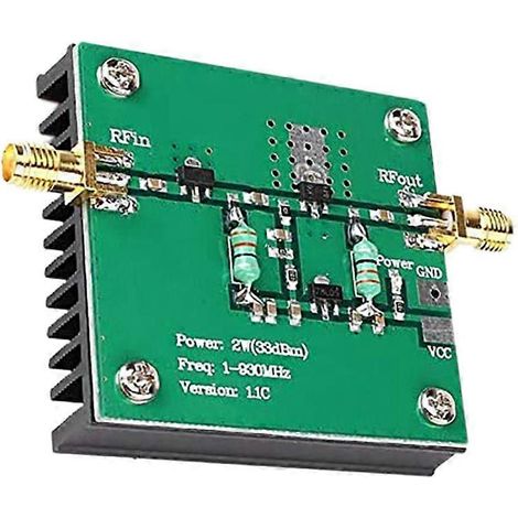 Amplificateur RF 1-930 MHz 2 W, module d'amplification de puissance à large bande RF pour transmission radio FM HF VHF (1/5)