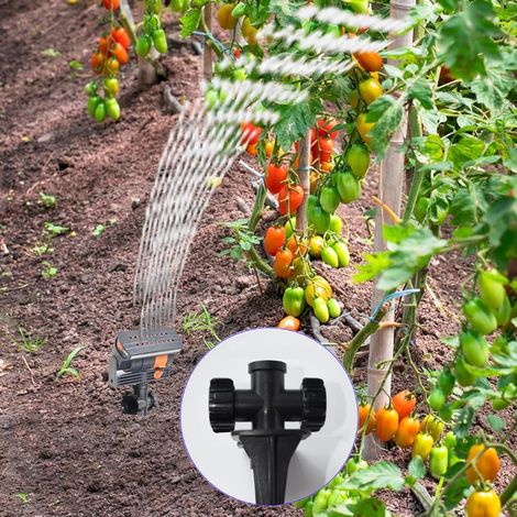 Arroseur oscillant - Arrosage par pulvérisation d'eau  Arroseurs de jardin - Pour arrosage de jardin extérieur, pelouse, parterres de fleurs, sol, ferme et patio (1/5)