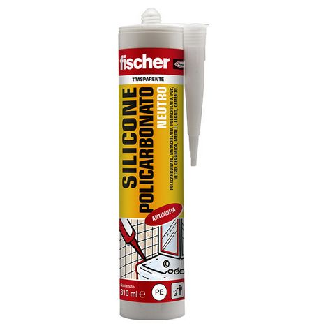 SILICONE POLICARBONATO NEUTRO SNP- Trasparente - 310 ml- FISCH- pezzi 1