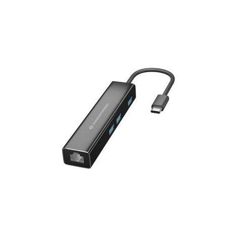 Conceptronic ABBY13B station d'accueil Avec fil USB 3.2 Gen 1 (3.1 Gen 1) Type-C Gris