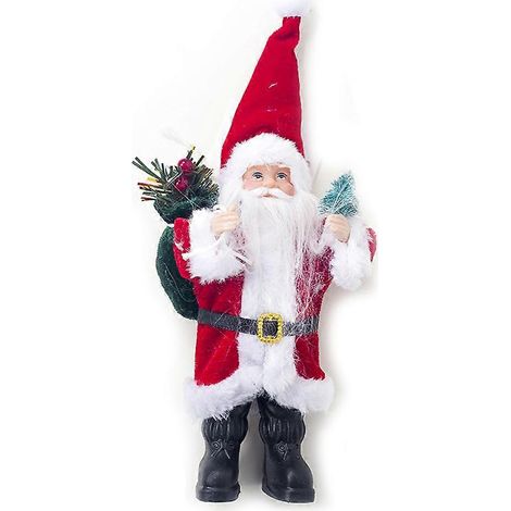 Fuß große, stehende Weihnachtsmannfiguren, hängende Dekorationen, Baumschmuck, Weihnachtsmann-Spielzeugpuppen-Sammlung, Statuen