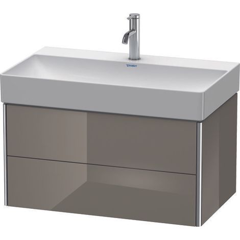 XSQUARE mobile lavabo 397x784x460mm flanella grigio lucido (1/3)