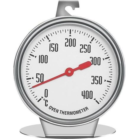 Thermomètre de four en acier inoxydable avec grand cadran, thermomètre pour cuisinière électrique et à gaz, pour les pâtisseries de cuisine et la cuisson, thermomètre de four intérieur (1/5)