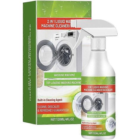 Nettoyant et détartrant pour machine à laver 120 ml, formule nocturne pour lave-linge domestique, élimine calcaire et résidus. (1/4)