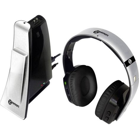 [NEUWERTIG] B-Ware Geemarc CL7400 OPTI Funk TV In Ear Kopfhörer Over Ear Leichtbügel Headset Silber (1/2)