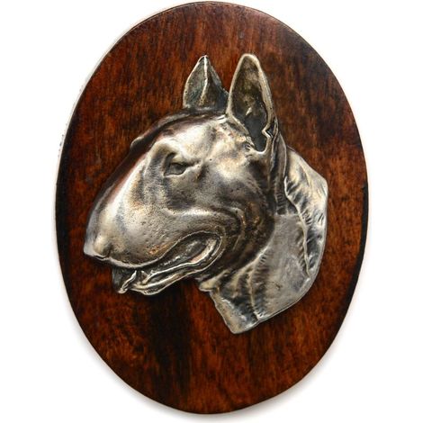 Broche Bull Terrier – une broche pour exposition canine, une attache pour un numéro de départ, une épinglette pour chien de la marque Art-Dog (1/4)