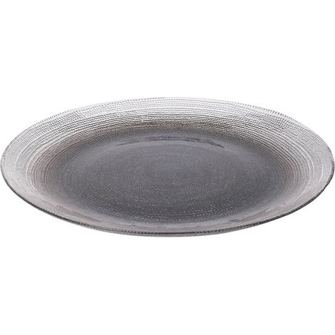 Assiette plate en verre LAKRIS, Ø 32 cm