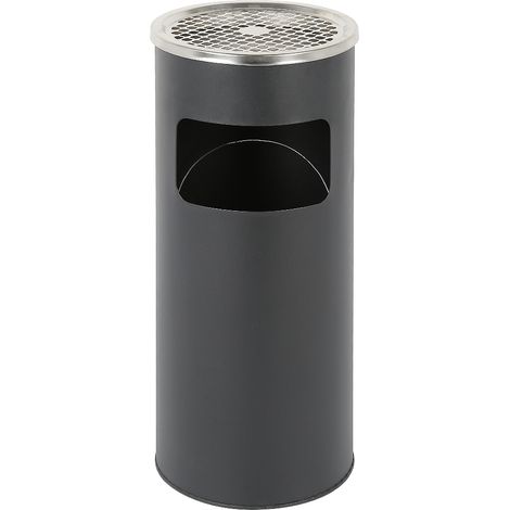 Standaschenbecher Eimer,Müllleimer,Höhe 60cm,Schwarz