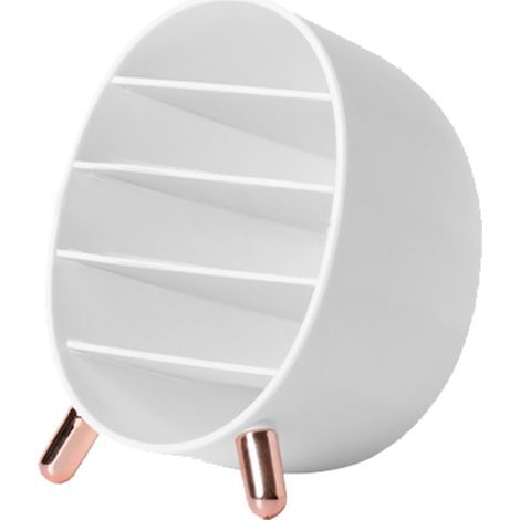 Boîte de rangement pour cosmétiques de bureau, présentoir à rouges à lèvres, étagère à maquillage à 5 compartiments, panier de rangement polyvalent pour coiffeuse (1/5)
