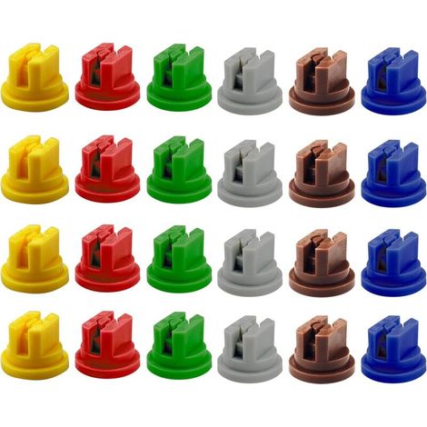 24 pezzi ugelli spruzzatori in plastica da 110 gradi per agricoltura e silvicoltura