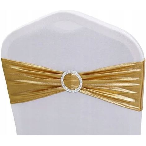 FASCIA FIOCCO DORATO elastica per sedia
