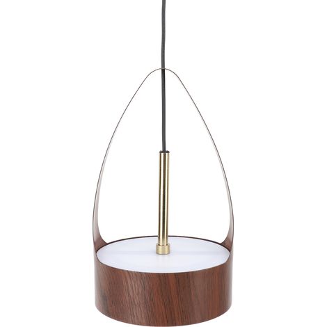 Suspension LED imitation bois fer éclairage chaud câblée plafond 100-240V pour cuisine (1/5)