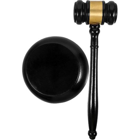 Ensemble de marteau de vente aux enchères, marteau d'avocat en bois, marteau de juge, marteau multifonctionnel pour réunions (1/5)