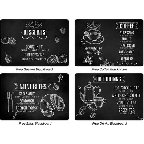TOVAGLIETTA COLAZIONE 31X45CM KITCHEN BLACKBOARD.