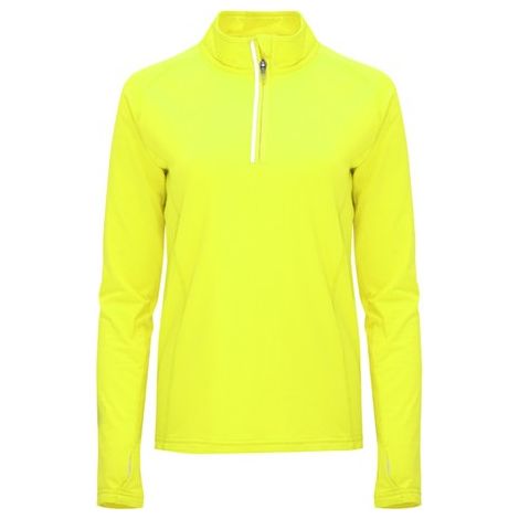 Sudadera técnica deportiva para mujer MELBOURNE WOMAN ROLY XXL Amarillo flúor