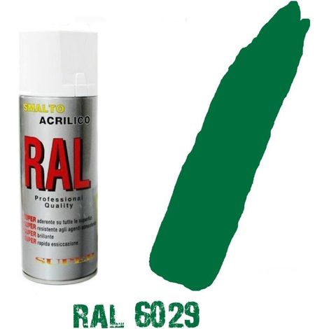 Bomboletta spray verde prato ral 6029 acrilico vernice brillante lucido