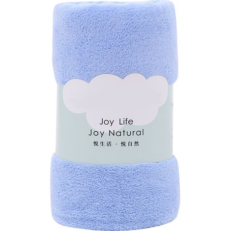 Serviette de bain extra-large haute densité pour adulte, absorbante et épaisse, idéale pour la salle de bain, la plage et l'hôtel (bleue, 70 x 140 cm).