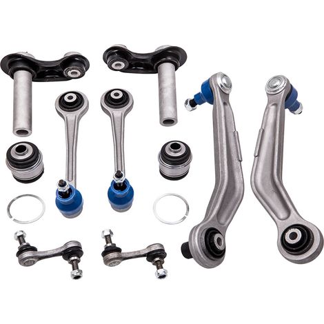 10X KIT BRAZOS DE CONTROL SUSPENSIÓN TRASERO FÜR BMW 5ER E39 520-540 1995-200410 TEILIG CONTROL ARM QUERLENKERSATZ HINTEN FR BMW 5ER E39 + TOURING 520-530