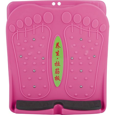 Lot pliant pour étirement mollet-pied, massage jambes, planche inclinée fitness domestique (Rose) (1/5)