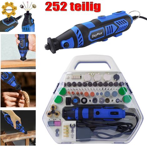 Mini Schleifer Multischleifer Set Schleifmaschine Gravur Graviergerät 252tlg Neu (1/5)