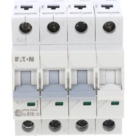 Leistungsschalter 3P+NB 16A 6kA AC xPole Home HN-B16/3N 194901