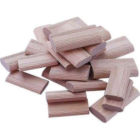 50 connecteurs en bois Domino de 10 mm, chevilles en bois de hêtre, pour l'assemblage de meubles en bois. (1/5)