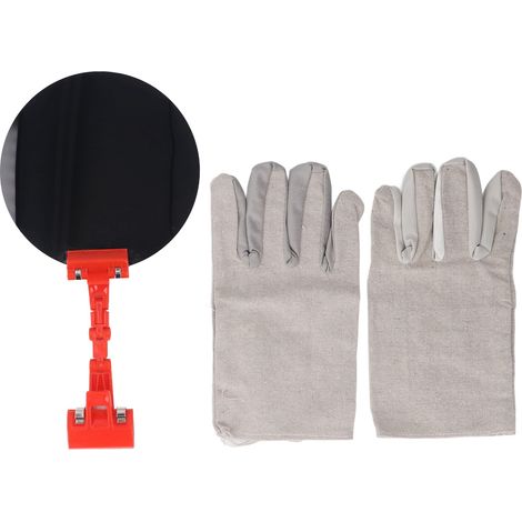 Pannello oscurante per saldatura, portatile con clip, rotazione a 360 gradi, protezione per gli occhi, alternativa, diametro 18 cm, rotondo, con guanti inclusi. (1/5)
