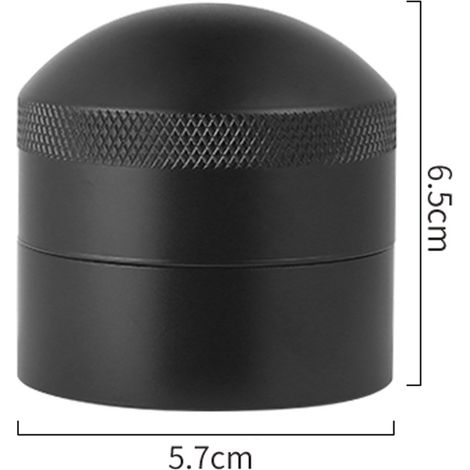 Noir 53 mmChiffon à café en acier inoxydable, aiguille à poudre en métal, doseur de poudre noire, accessoires pour café 51/53/58 mm (1/5)