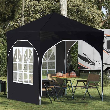 Teenpull – Pop-up Partyzelt 192 x 192 x 245 cm Schwarz (1/5)