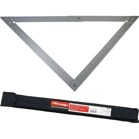 Neilsen Folding Framing Square Carpenters Steel 600mm Rafters Metric Imperial (1/2)